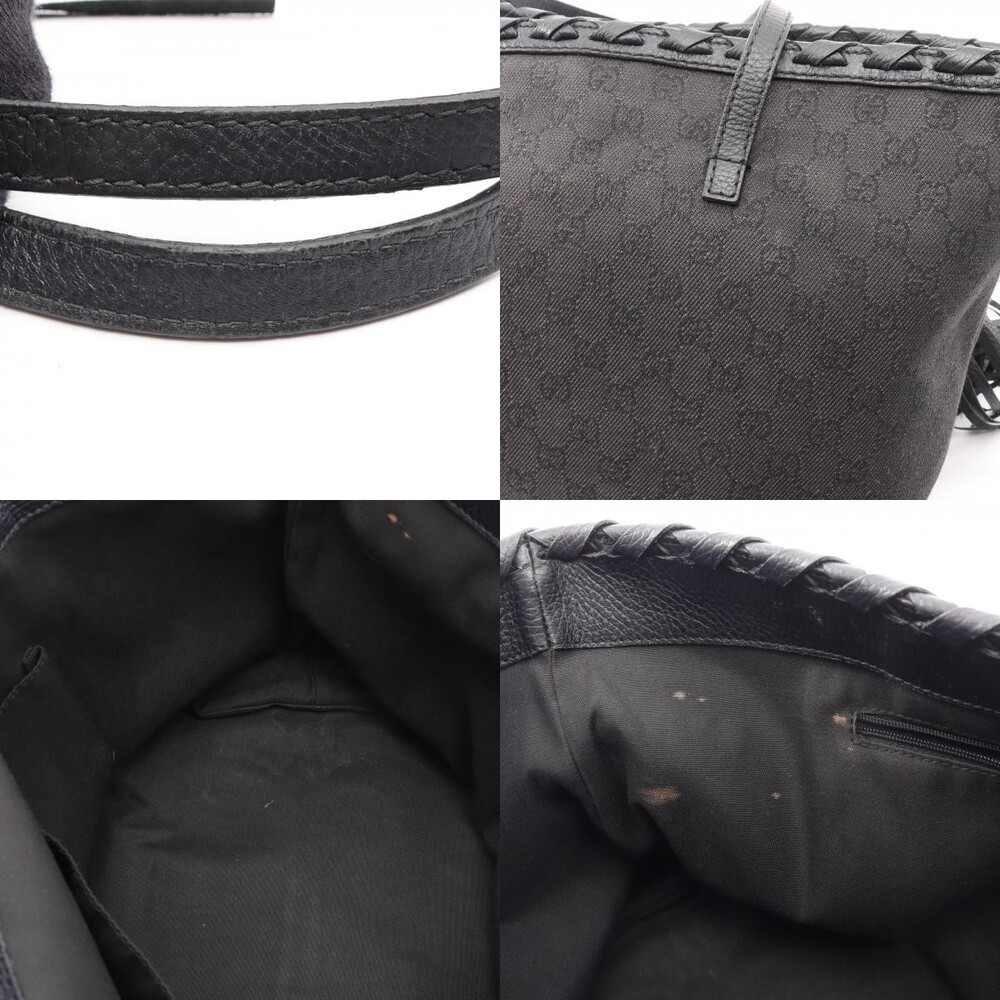 Gucci Bamboo Gg Pattern Shoulder Tote #308622G64B - Picture 11 of 12